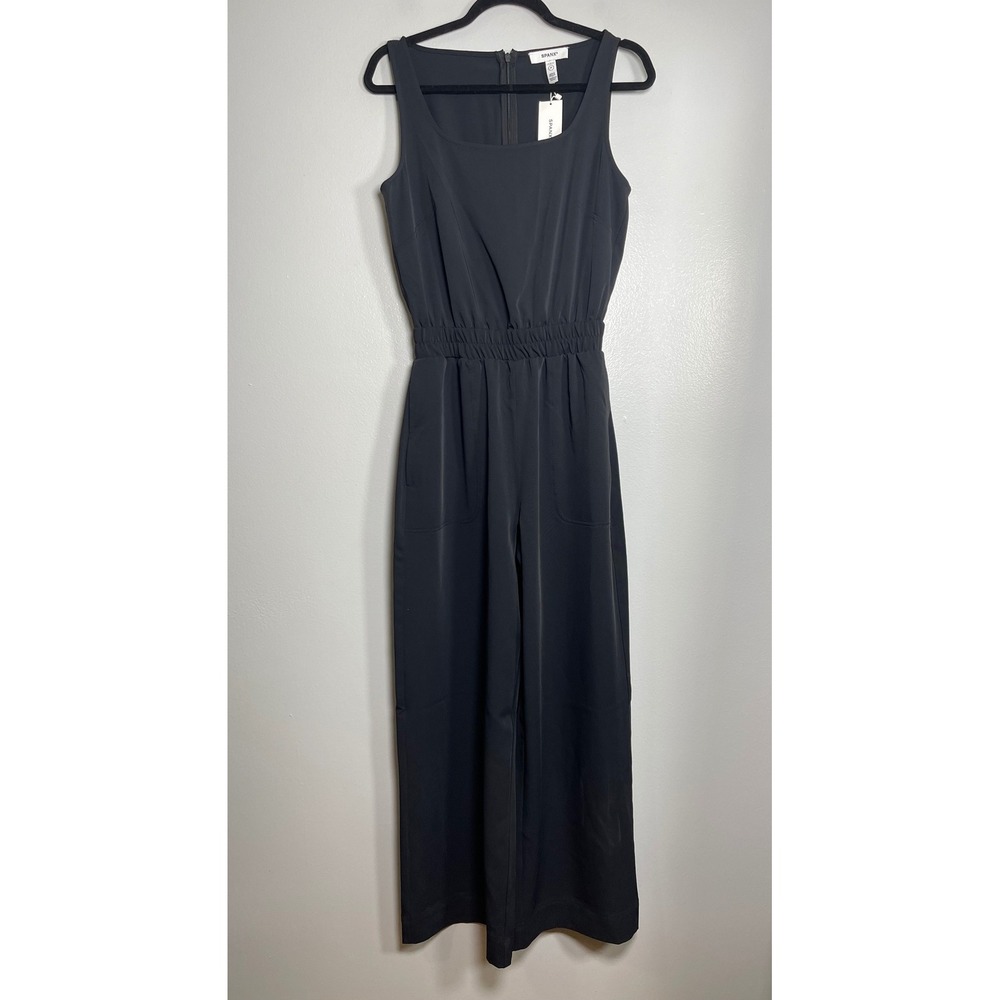 SPANX Travel Gab Jumpsuit Small Black NEW Wide Leg Travel Casual Comfort